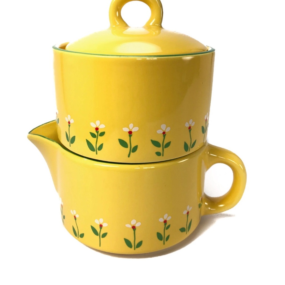 Vintage Teleflora Yellow Daisy 1984 sugar & cream set